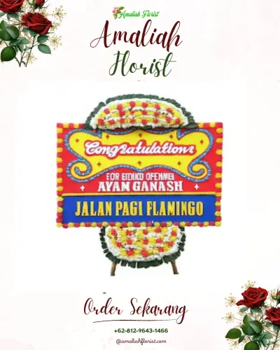 Bunga Papan Congratulation di Ujung Baru